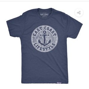 Navy East Coast Lifestyle T-Shirt